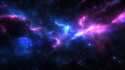 Wall Mural - nebula space galacy ethereal with vibrant colors and swirling patterns universe