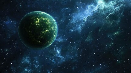 Wall Mural - nebula space galacy ethereal with vibrant colors and swirling patterns universe