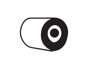 Wall Mural - toilet paper vector icon. bathroom icon. vector illustration.