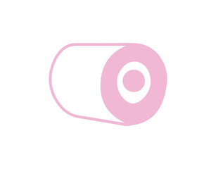 Wall Mural - toilet paper vector icon. bathroom icon. vector illustration.