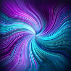 Wall Mural - hologram background, with purple and turquoise waves and spiral effect