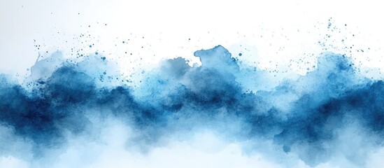 Poster - Abstract Blue Watercolor Background