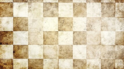 Wall Mural - Checkerboard Pattern Texture with Aged and Worn Surface, texture, background, pattern