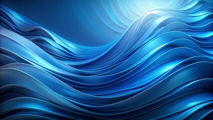 Wall Mural - Abstract blue background with volumetric effect