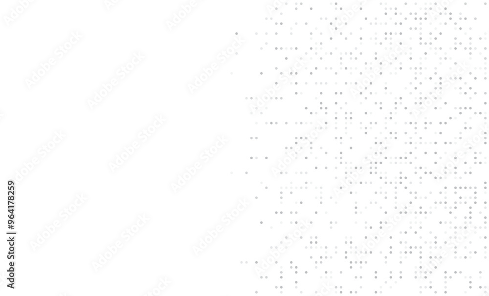 Digital technology background. Digital data dots gray pattern pixel ...