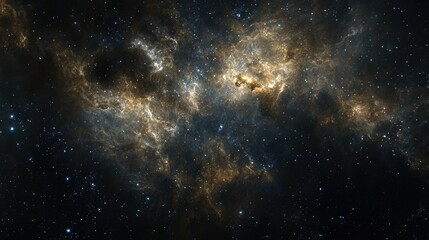 Wall Mural - shimmering glow of celestial bodies in space