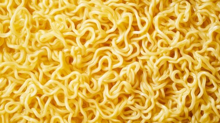 Closeup view of thin instant noodles, ideal for a variety of Asian dishes and flavorful ramen bowls