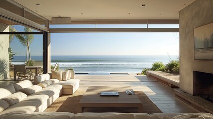 Cozy beachfront home with a view of the ocean waves