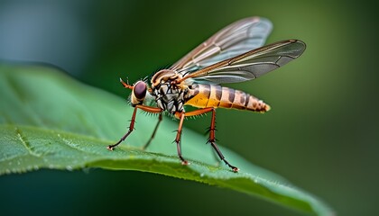 fly on leaf