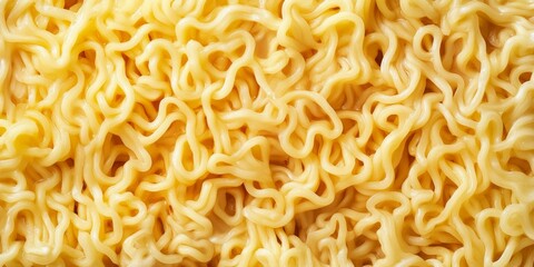 Closeup view of thin instant noodles, ideal for a variety of Asian dishes and flavorful ramen bowls