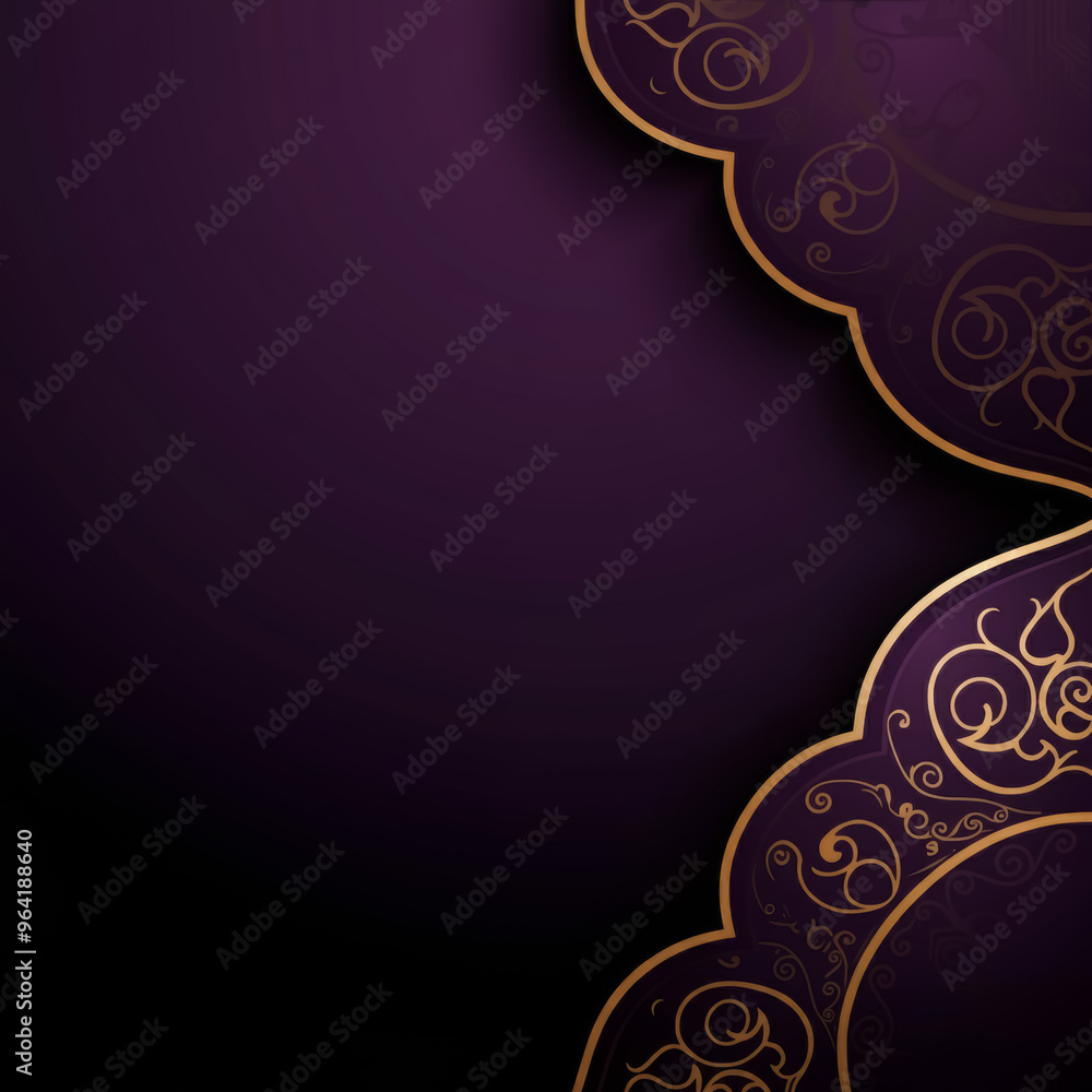 Traditional Indian Mughal wedding invitation card design background ...