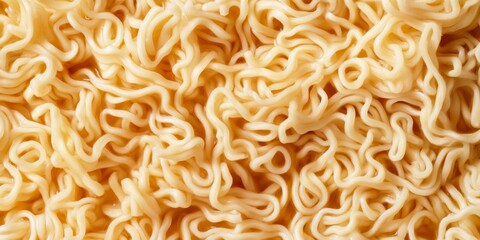 Closeup view of thin instant noodles, ideal for a variety of Asian dishes and flavorful ramen bowls