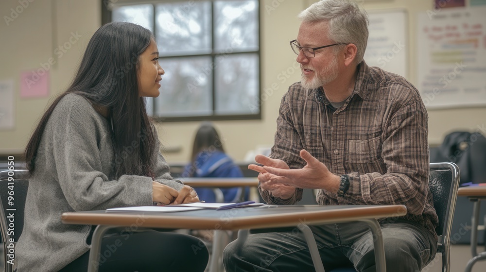 Students learning foreign language in class Stock Photo | Adobe Stock