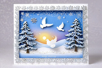 Poster - christmas greeting card