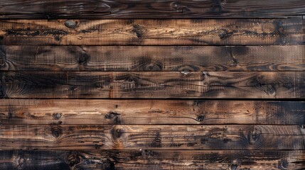 Canvas Print - Texture and pattern of brown wood as a backdrop