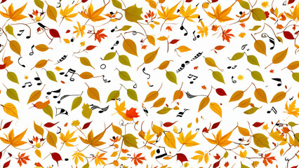 Sticker - pattern with leaves