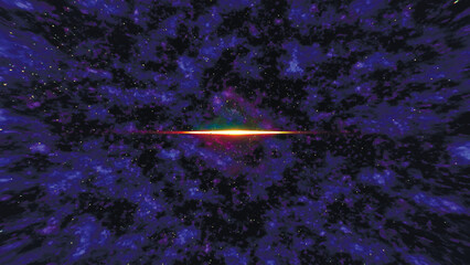 Wall Mural - space explosion. nebulae, clouds and star field. black space void with clouds of molecular gas nebul