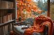 © Lubos Chlubny - Cozy autumn day being spent relaxing at home with book
