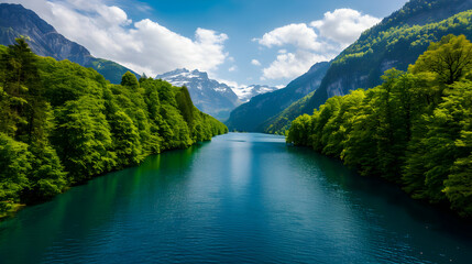 Canvas Print - mountain river in the mountains