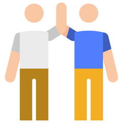 Wall Mural - friends flat icon
