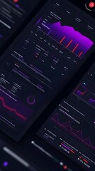 Wall Mural - sophisticated ai powered dashboard for real time website analytics and performance insights