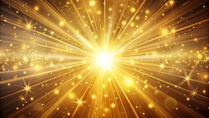 golden abstract wallpaper with radiant particle effects and glowing highlights