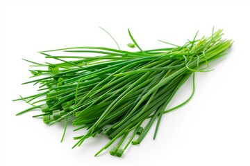 Wall Mural - A fresh Chives isolated on white