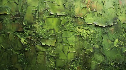 Sticker - Artistic texture on a green wall