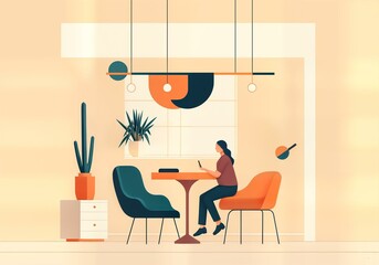 Canvas Print - coworking space