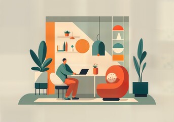 Canvas Print - coworking space