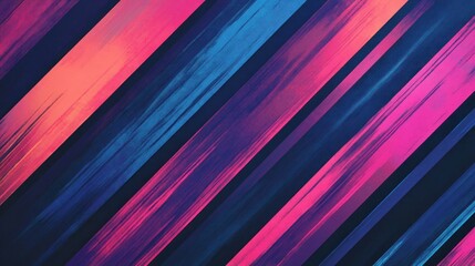 Wall Mural - Abstract Diagonal Lines in Vibrant Colors