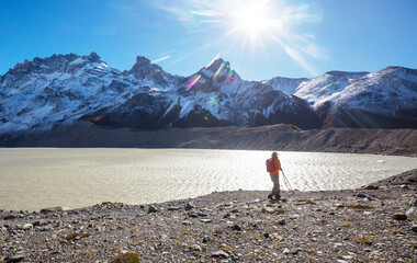 Canvas Print - Hike in Patagonia