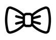 © OpaDesign - Simple outline of a bow tie icon. Vector illustration symbolizing fashion and elegance. Editable stroke.