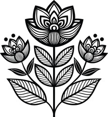 Wall Mural - best Flower design in vector file