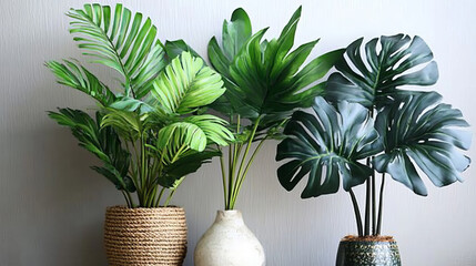 Fake plants that look real, great for decorating your home.