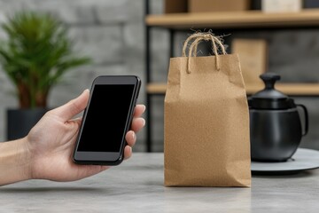 Digital consumer: customer shopping on social media, the convenience of mobile platforms for purchases, with brands, and exploring personalized offers in a seamless online experience