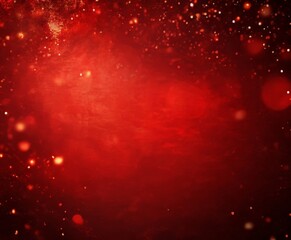 Wall Mural - red background with a scattering of small white dots, creating a sense of depth and texture. The dots appear to be randomly dispersed, adding a dynamic element to the