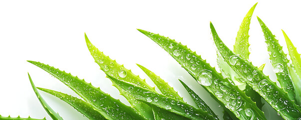 Aloe vera isolated on white background