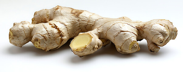 ginger root isolated on white background