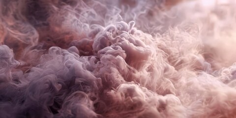 Wall Mural - a close-up view of a swirling, ethereal cloud of pink and purple smoke, creating a and dreamlike visual effect.