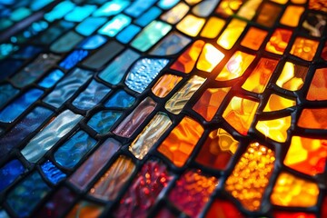 Luminous Elegance The Charm of Stained Glass Backgrounds