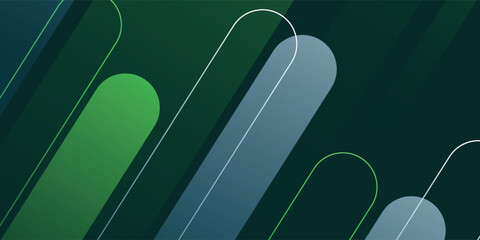 Wall Mural - green abstract background. diagonal geometric elements design. dynamic shape composition. suitable f