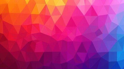 Wall Mural - vibrant geometric triangles, a dynamic arrangement of triangular shapes filled with smooth gradients