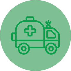 Sticker - Ambulance Icon Design