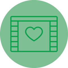 Sticker - Romantic Film Icon Design