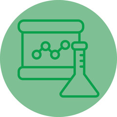 Sticker - Laboratory Analysis Icon Design