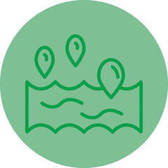 Sticker - Ocean Vector Icon Design