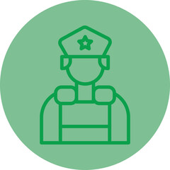 Sticker - Riot Police Icon Design