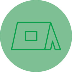 Sticker - Tent Vector Icon Design