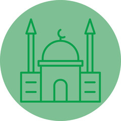 Poster - Mosque Vector Icon Design